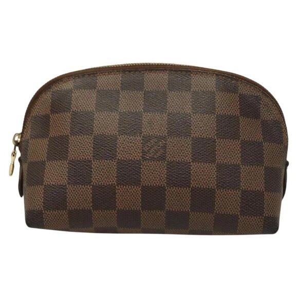 LOUIS VUITTON Damier Ebene Pochette Cosmetic PM Pouch N47516 LV Auth BA3094 - Picture 2 of 16